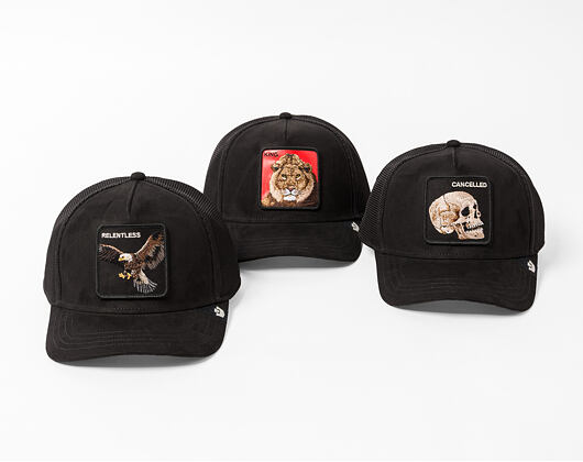 Kappe Goorin - Suede Cancelled Skull Trucker - Black