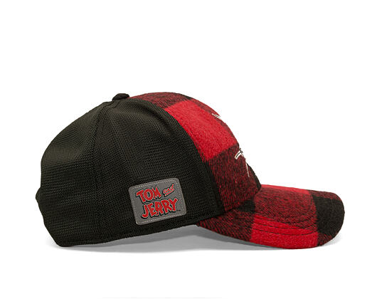 Kappe Capslab - Tom & Jerry Trucker - Tom Grin Buffalo Check - Red / Black