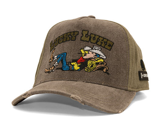 Kappe Capslab - Lucky Luke A-Frame - Bullet Holes Distressed - Olive