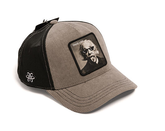 Kappe Capslab - Einstein Thug Life Trucker - Grey Corduroy / Black