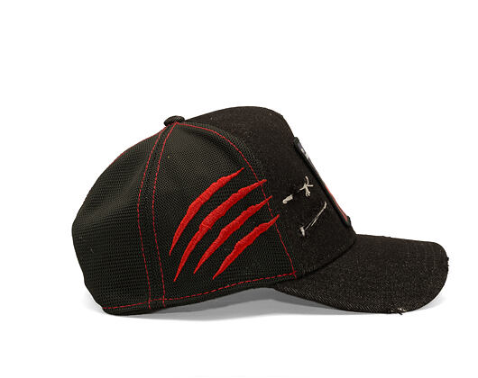 Kappe Capslab - Thriller Pop Legend Trucker - Distressed Black Denim