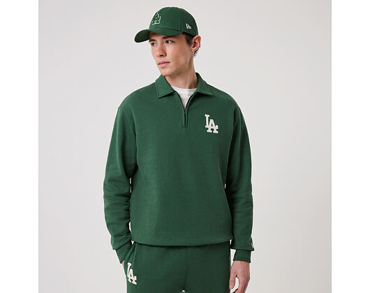 Pullover New Era - MLB Quarter Zip - LA Dodgers - Cilantro Green