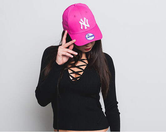 Damen Kappe New Era - MLB Essential 9FORTY - NY Yankees - Pink / White