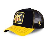 Kappe Capslab Trucker - Pokémon - Pikachu - Black / Yellow