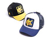Kappe Capslab Pokemon - Pikachu v.2 Trucker White / Navy
