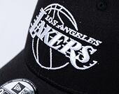 Kappe New Era 9FORTY NBA Essential Outline - LA Lakers - Black