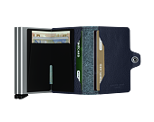 Geldbörse Secrid Twinwallet Vegetable Tanned Navy-Silver