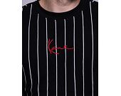 T-Shirt Karl Kani - Small Signature Pinstripe Tee - Black/White