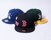 Kappe New Era 59FIFTY MLB Script 5 Boston Red Sox Navy / Red