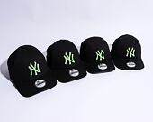 Kinder Kappe New Era 9FORTY Kids MLB League Essential - NY Yankees - Black / Bright Green