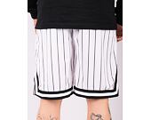 Shorts Karl Kani - Small Signature Pinstripe Mesh Shorts - White/Black