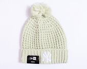 Damen Mütze New Era MLB Womens Cosy Pom Beanie - NY Yankees - Turqoise / White
