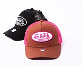 Kappe Von Dutch Trucker Boston - Cotton Twill - Brown/Pink