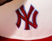 Kappe New Era 59FIFTY MLB Cord - NY Yankees - Off White / Red / Copen Blue