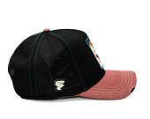 Kappe Capslab - Trucker Looney Tunes Trucker Abgenutzt Taz - Schwarz / Sand / Rot