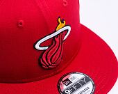 Kappe New Era 9FIFTY NBA Rear Logo Miami Heat - Red
