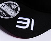 Kappe New Era - 9FIFTY Pre-Curved - Black - Alpine F1 - Black