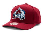 Kappe Mitchell & Ness Team Ground 2.0 Pro Snapback NHL Colorado Avalanche Maroon