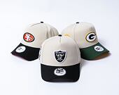 Kappe New Era - 9FORTY A-Frame Cream Patch - Las Vegas Raiders - Stone / Black