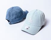 Damen Kappe New Era - 9FORTY Diamante Denim - LA Dodgers - Sky Blue