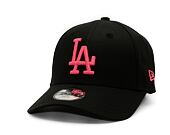Kinder Kappe New Era - 9FORTY League Essential - LA Dodgers - Black / Pink