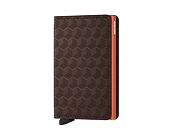 Geldbörse Slimwallet Secrid Optical Brown-Orange