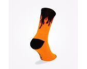 Socken New Era - Flame Crew Socks - Black / Orange