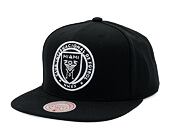 Kappe Mitchell & Ness - Evergreen Black White Snapback - Inter Miami Cf - Black