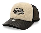 Kappe Von Dutch - Trucker Newark - Teddy/ Pu - Black/Cream