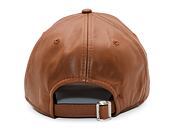 Kappe New Era - MLB Image Drop - Leather 9FORTY - NY Yankees - Brown / White