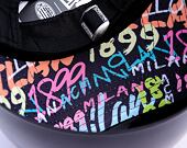 Kappe New Era - Grafiti Undervisor 9FORTY - AC Milan - Black