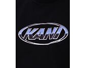 T-Shirt Karl Kani - Woven Signature Chrome Logo Crop Tee - black