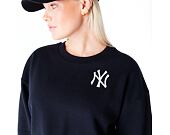 Damen Pullover New Era - MLB Essential Crewneck - NY Yankees - Black / White