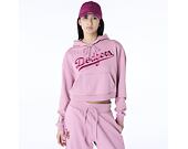 Damen Pullover New Era - MLB Floral Graphic Crop Hoodie - LA Dodgers - Pink