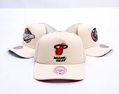 Kappe Mitchell & Ness - Miami Heat - Evergreen Trucker Hwc - Off White