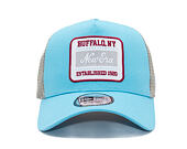 Kappe New Era - Branded Buffalo Patch 9FORTY Trucker - Blue