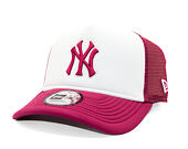 Kappe New Era - MLB World Series 9FORTY Trucker - NY Yankees - Cherry / White