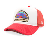 Kinder Kappe New Era - Branded Adventure Patch 9FORTY Trucker - Coral / White
