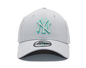 Kappe New Era - MLB Team Outline 9FORTY - NY Yankees - Grey / Teal