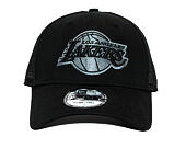 Kappe New Era - NBA Homefield Trucker 9FORTY - LA Lakers - Black / Grey