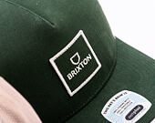Kappe Brixton - Alpha Block X C Mp Mesh Cap - Dark Forest/Off White