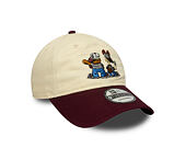 Kappe New Era - Garfield & Odie 9TWENTY - Cream / Burgundy