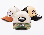 Kappe New Era - Western Oval Patch Foam 9FORTY Trucker - Stone / Woodland Camo