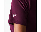 Damen T-Shirt New Era - Crest Tee Regular - Burgundy