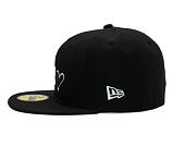 Kappe New Era - MLB Team Heart 59FIFTY - LA Dodgers - Black / White