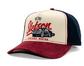 Kappe Stetson - Trucker Cap Vintage Racing - Wine/Off-White