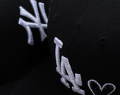 Kappe New Era - MLB Team Heart 59FIFTY - LA Dodgers - Black / White