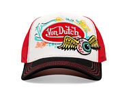 Kappe Von Dutch - Trucker - Patches - White/Red