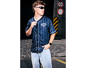 Trikot Karl Kani - Kani Pinstripe Baseball Jersey - Blue