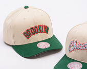 Kappe Mitchell & Ness - Green Orange Pro Crown - Brooklyn Nets - Sand/Green